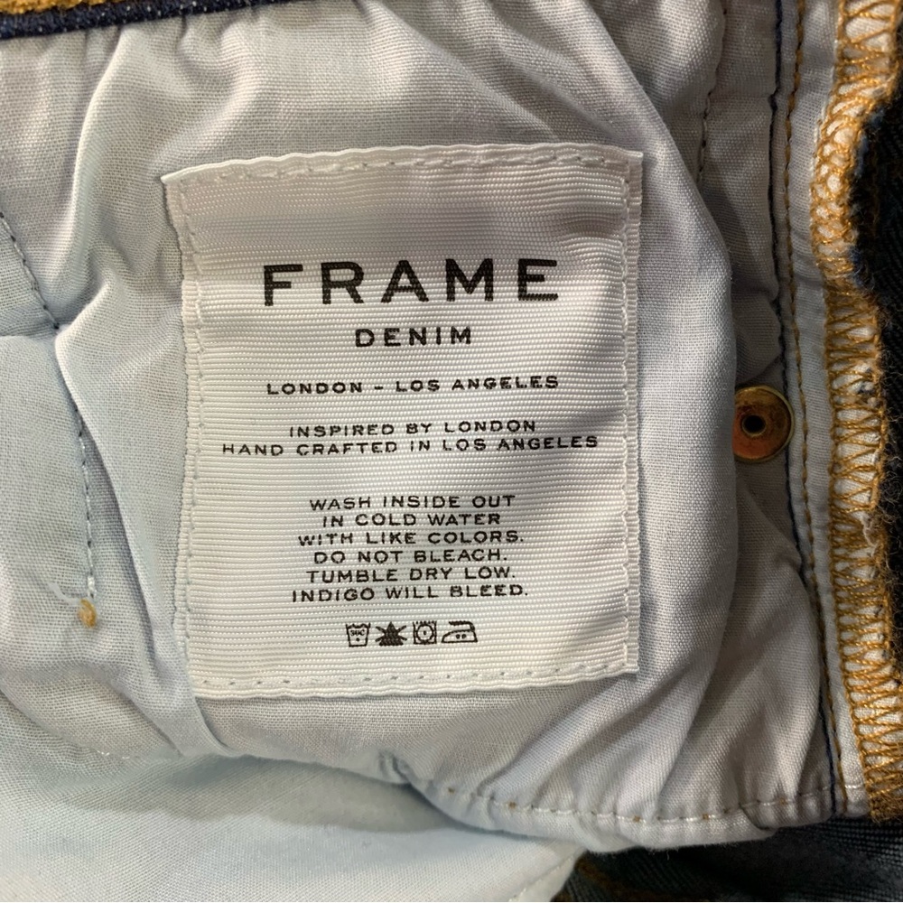 FRAME Denim Le High Skinny Crop Stretch Jeans Size 24 - Picture 7 of 10